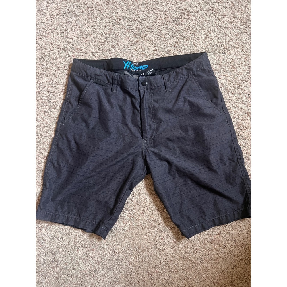 Fox Racing Hydro Series Hybrid Shorts Charcoal Grey Herringbone Mens 33